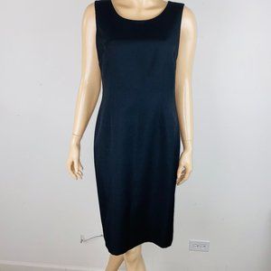 Le Suit Separates  Black Sleeveless Sheath Dress 6